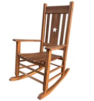 STYLE SELECTIONS WOOD FRAME ROCKING CHAIR $149