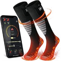 Heated Socks Unisex Rechargeable Washable 7.4V 19.