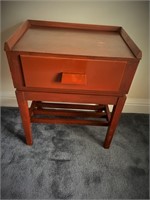 Vintage 1 drawer Wood Nigh/Side Table