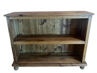 A 2 Tier Wood Shelf 37"H x 49"W x 13.25"D