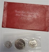 US BICENT. SILVER MINT 3 COIN SET