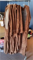 8 Brown Fuzzy Bear Jump Suits