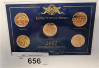 US GOLD TONE STATE QUARTER COLLECTION