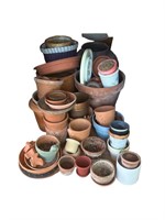 Large Assortment of Clay Ceramic, Pottery, Plastic