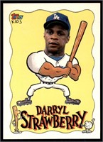 1992 Topps Kids #47 Darryl Strawberry Dodgers Star