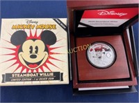2020 1 OZ SILVER LIMITED ED. STEAMBOAT WILLIE