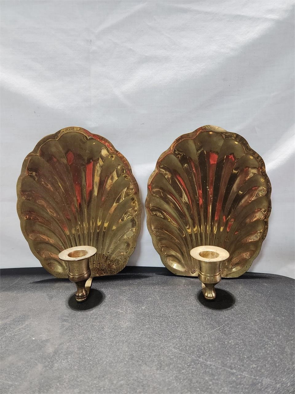 Metal Shell Wall Sconce  (2)