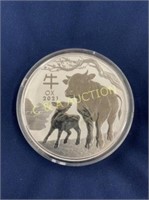 2021 1 KILO SILVER "YR OF THE OX" 2PDS