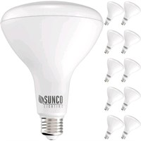 Sunco Lighting 10 Pack BR40 LED Bulb, 17W=100W, Di