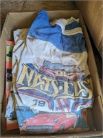 TRAY OF VINTAGE SHIRTS, AUTOMOTIVE