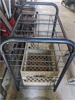 METAL WORK CART ON CASTERS