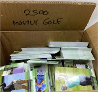 2500 mostly golf cards