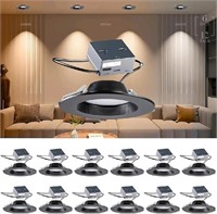 12Pack  LED Recessed Lighting 6 Inch 140lm/w (high