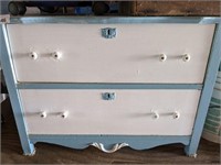 2 DRAWER PAINTED NIGHT STAND