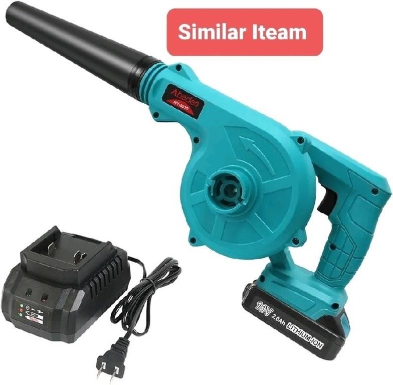 S-long Cordless Leaf Blower,2-in-1 Electric Handhe