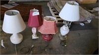 4 Assts Vintage Lamps