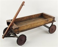 Early H.C. White Kiddie-Kart Wooden Wagon