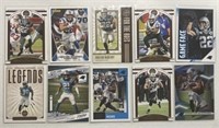 10 NFL Sports Cards - All Panthers