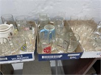 3 Trays of Assorted Glasses