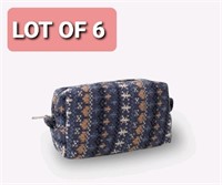 Lot of 6, Johoxton Pouch Checkered Makeup Bag Smal