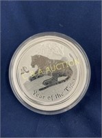2010 1 KILO SILVER "YEAR OF THE TIGER" 2PDS