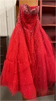 Prom gown -unknown size- sequined full length