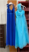 Prom gowns - navy blue- size large & David’s