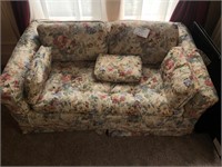 Loveseat floral fabric