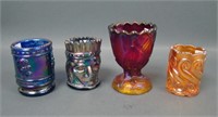 Four Carnival Joe St Clair Toothpick Holders