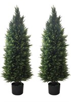 Pair of artificial cedar pine trees 4ft