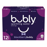 12PACK- BUBLY SPARKLING WATER /BLACKBERRY BUBLY
