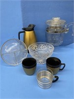 Bowl, Coffee Percolator, Plastic Coffee Pot Etc.