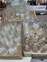 3 Trays Of Glasses