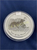 2008 1 KILO SILVER "YR OF THE MOUSE"2PDS SILVER