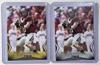 Two 2018 Leaf Draft #07 Baker Mayfield Rookie RC