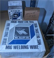 GROUP OF MIG WIRING, MISC WELDING SUPPLIES