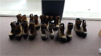9 Pairs Mens Kodiak & Aggressor Steel Toe Boots