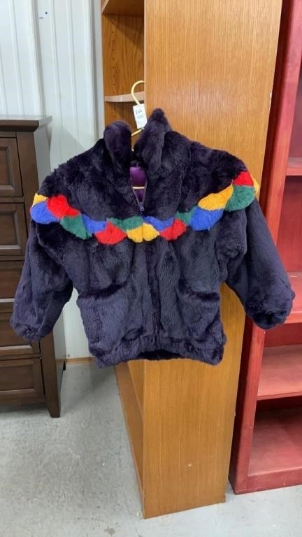 Faux Fur- Youth jacket - size small