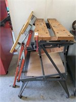 BENCH AND VISE, WORK MATE TABLES