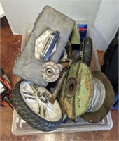 GROUP: WHEELS, INSULATION, TACKLE BOX,