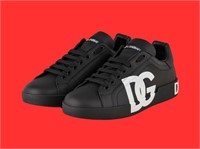 Dolce Gabbana black Portofino sneakers 10.5