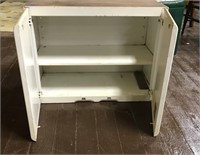 White Vintage Metal Cabinet