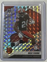 2021 Panini Mosaic Silver Prizm #53 Nick Chubb SP!