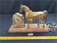 Plastic Horse & United Clock