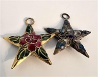 2 Small Star Shaped Ornaments