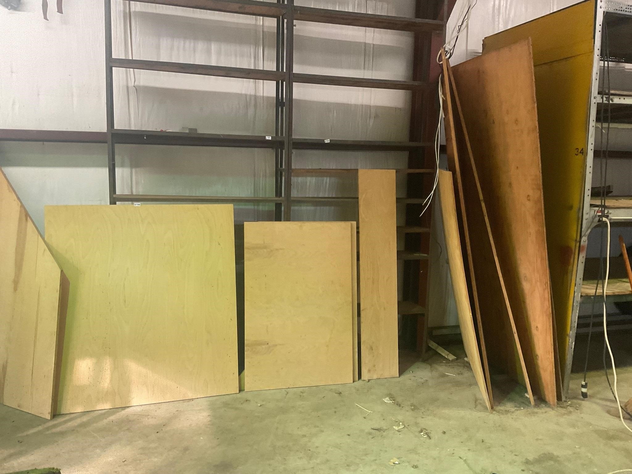 Plywood - All pictured- some 1/2” thick