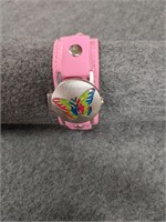 Vintage Pink Butterfly Watch