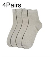 4 Pairs Women's Linen Ankle Socks