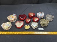 Heart Shaped Trinket/Jewelry Boxes, Ashtray