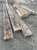 3 of 5"x14"x20' treated timbers, several 8" x 8"